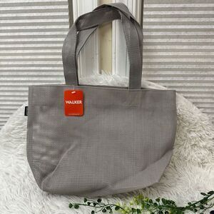 WALKER Gray Synthetic Mesh Tote Project Needlepoint Handbag‎ 14” x9” NEW